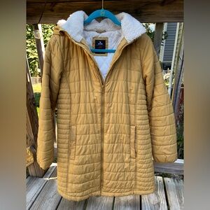 Rip Curl Mustard Quilted Puffer Jacket